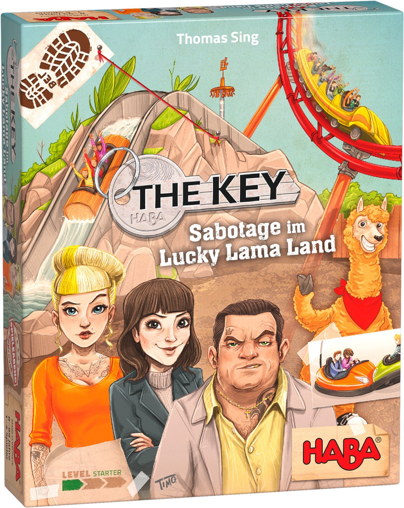 Image of Haba Spiel, Detektiv-Spiel »The Key – Sabotage im Lucky Lama Land«, Made in Germany