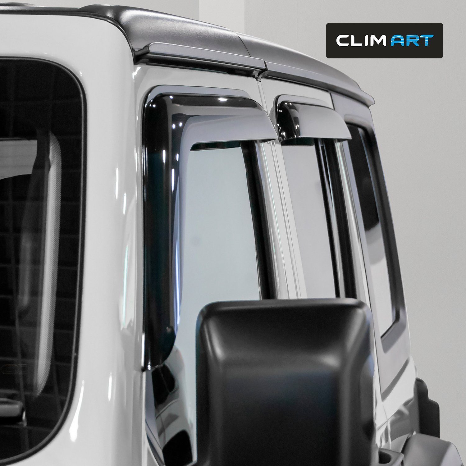 St) 2018-2023 Auto-Fußmatten Windabweiser SUV Art CLIM mit (4 Clim Wrangler für/kompatible Jeep ART