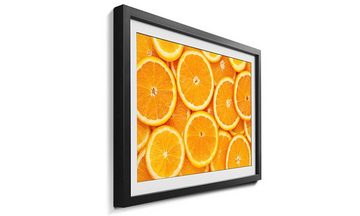 WandbilderXXL Bild mit Rahmen Orange, Früchte, Wandbild, in 4 Größen erhältlich