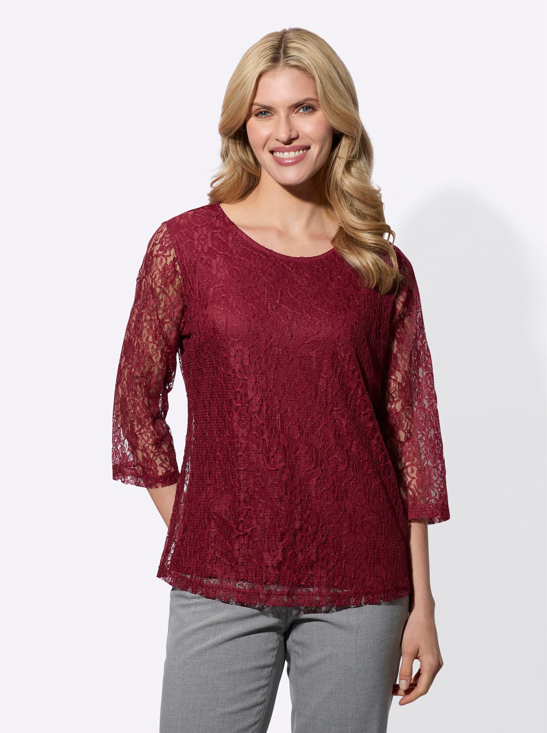 Classic Basics Spitzenshirt "Spitzenshirt", (1 tlg.) günstig online kaufen