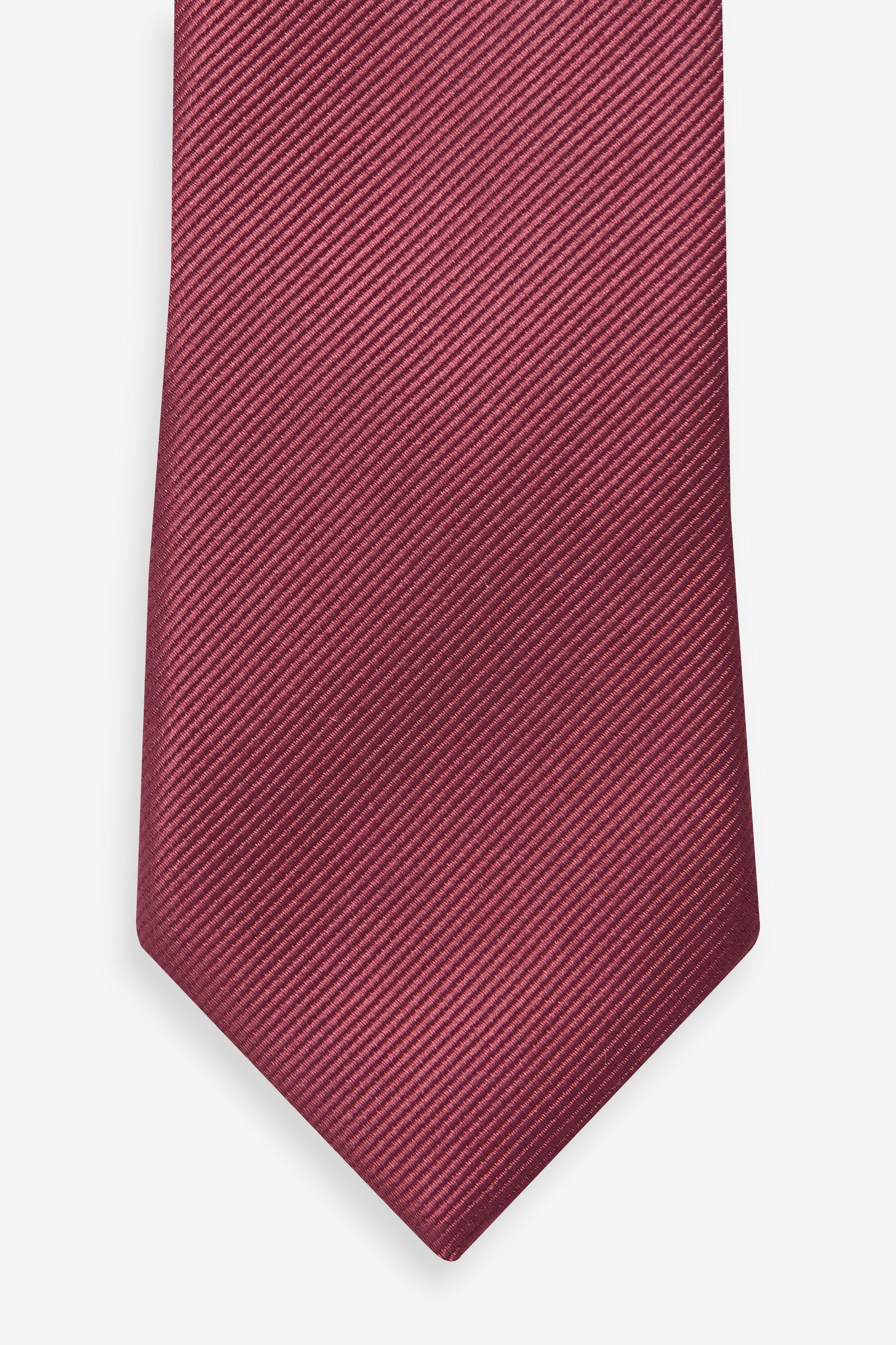 Schmale Brick (1-St) Next Krawatte Twill-Krawatte Red