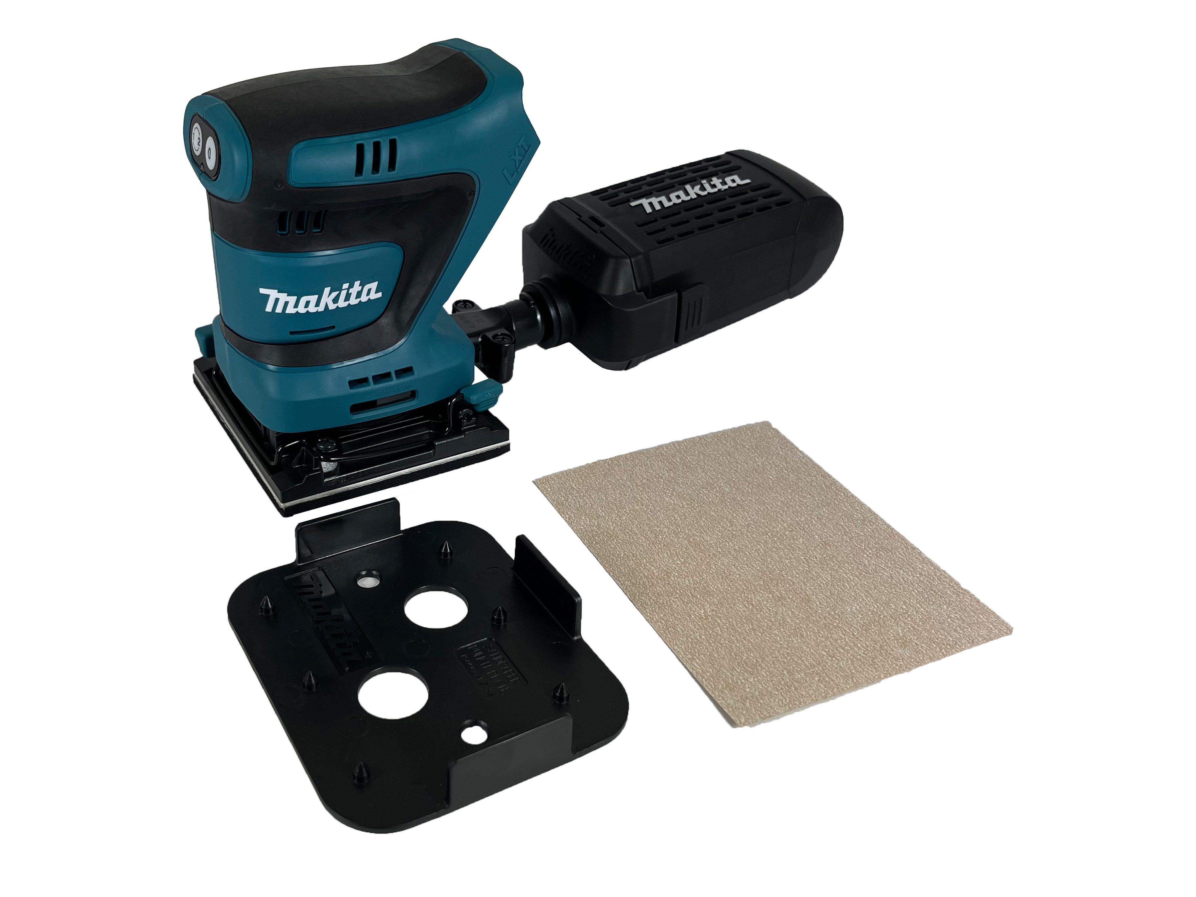 Makita Akku-Schwingschleifer DBO481Z, 18 V / LXT / solo / ohne Akku / ohne Ladegerät / inkl. Schleifpapier