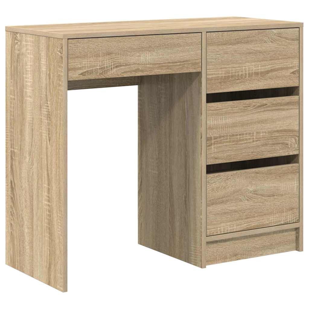 vidaXL Schreibtisch Schreibtisch Sonoma-Eiche 90 x 37,5 x 75 cm Holzwerksto günstig online kaufen
