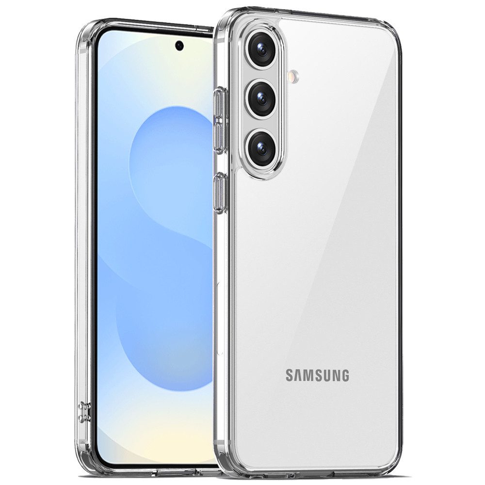 FITSU Handyhülle Transparente Hülle für Samsung Galaxy S25 Plus Handyhülle Case 6,7 Zoll, Durchsichtige Schutzhülle für Samsung Galaxy S25 Plus Hybrid Case