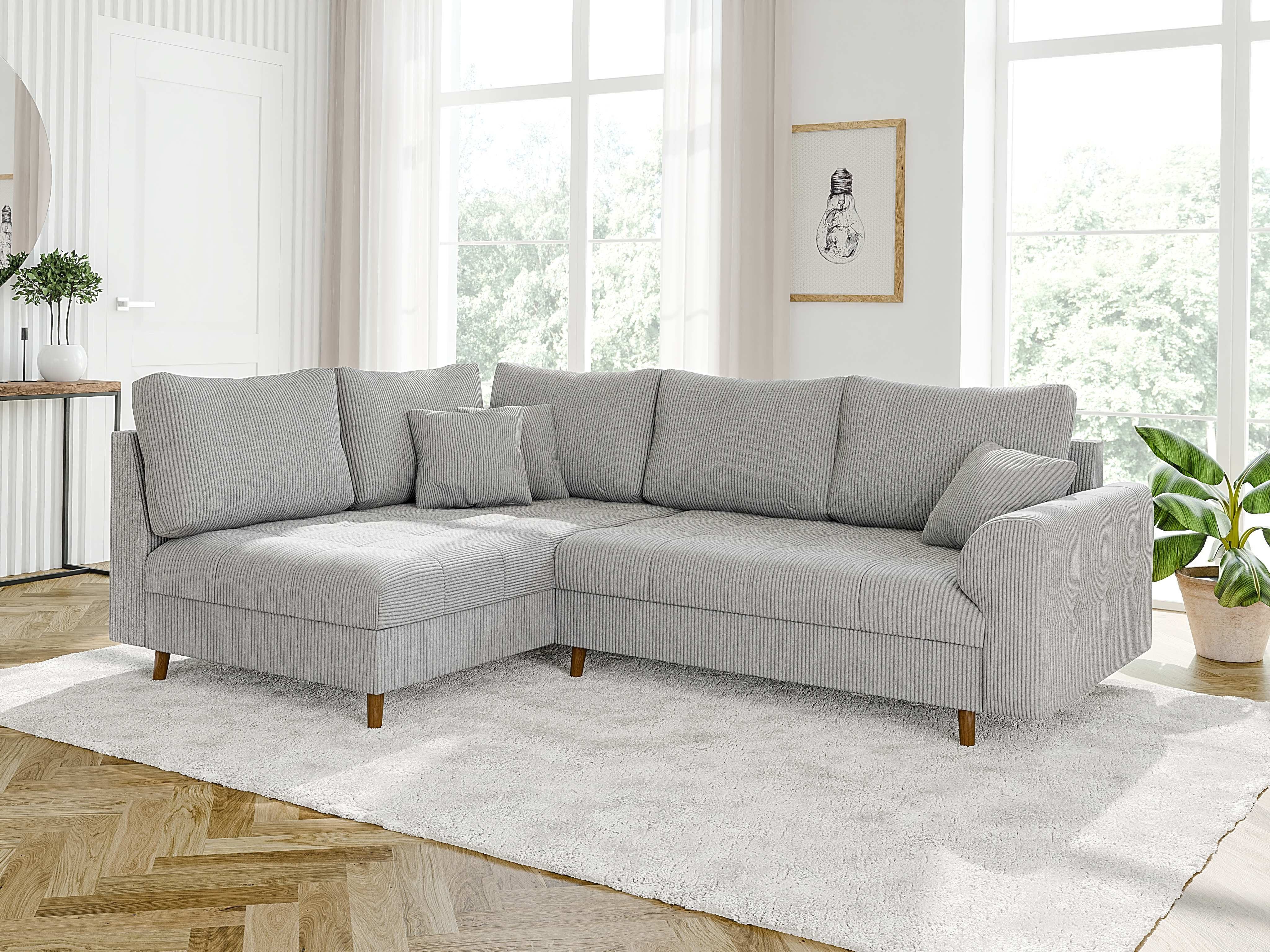 S-Style Möbel Ecksofa Zara mit Braun günstig online kaufen