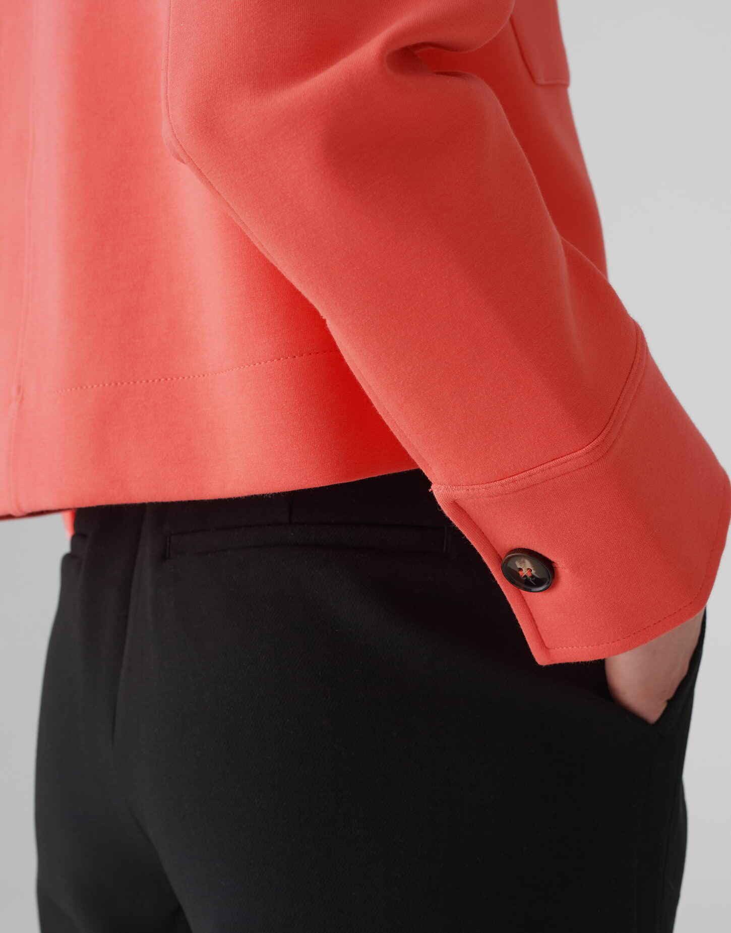 OPUS Kurzblazer Kurzblazer JIPI Boxy Fit aus BCI Cotton Mix