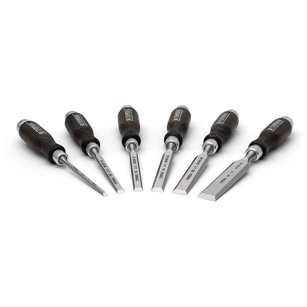 NAREX Stechbeitel Stechbeitel Set in Holzkiste, 6-teilig