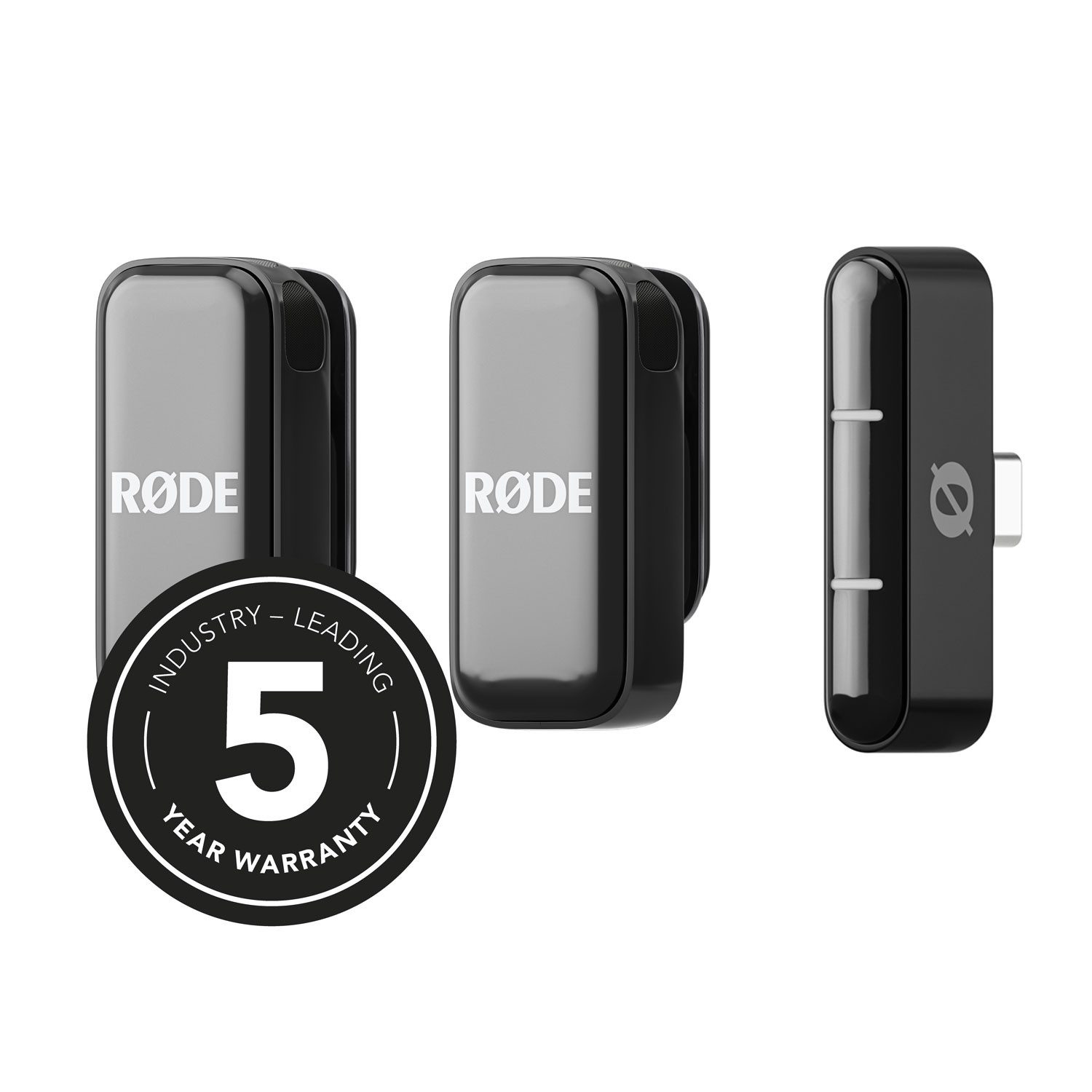 RØDE Rode Wireless Micro Drahtloses Mikrofon-System USB-C Digitales Aufnahmegerät (Drahtlos-Mikrofonsystem für Smartphones mit USB-Typ-C)