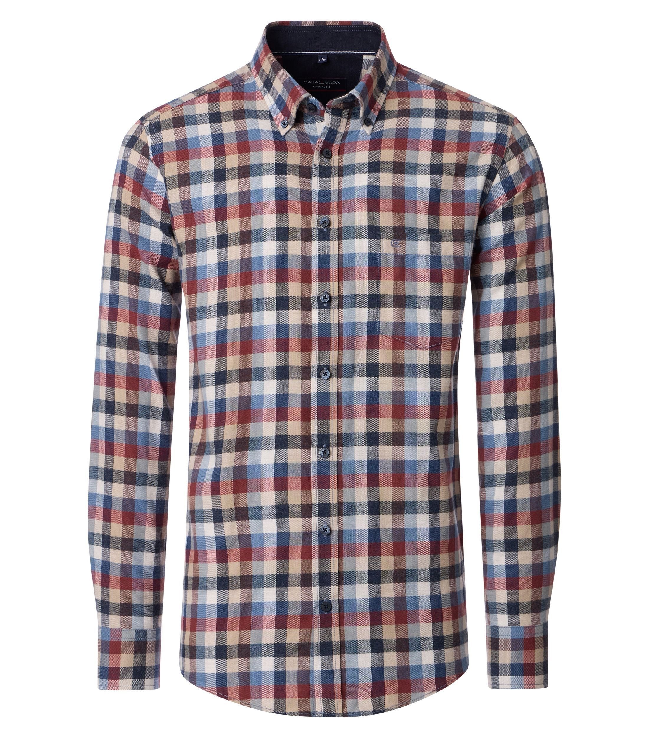 CASAMODA Langarmhemd CASAMODA Freizeithemd kariert