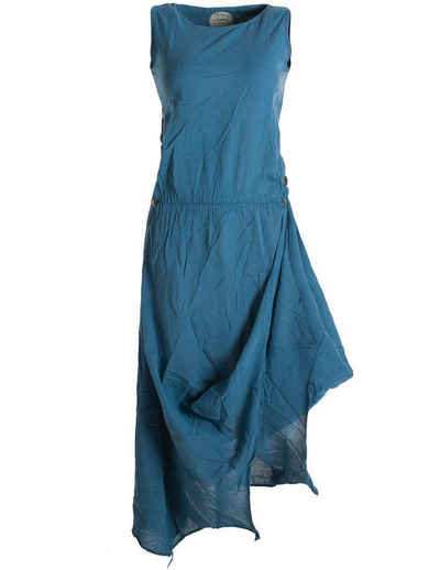 Vishes Maxikleid Ärmelloses Lagenlook Kleid zum Hochbinden Elfen, Hippie, Ethno, Goa Style