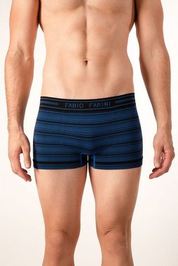 Fabio Farini Boxershorts »Herren Unterhosen - Männer Retroshorts aus weicher Microfaser« (4-St) im sportlichen Look mit Logoschriftzug