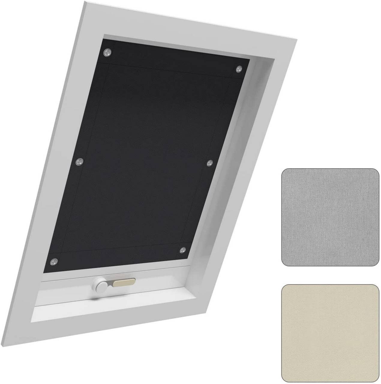 Dachfensterrollo, Woltu, 1x Thermorollo Dachfenster ohne günstig online kaufen