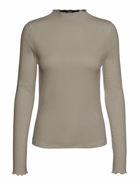 Vero Moda Langarmshirt Vio (1-tlg) Rüschen, Plain/ohne Details