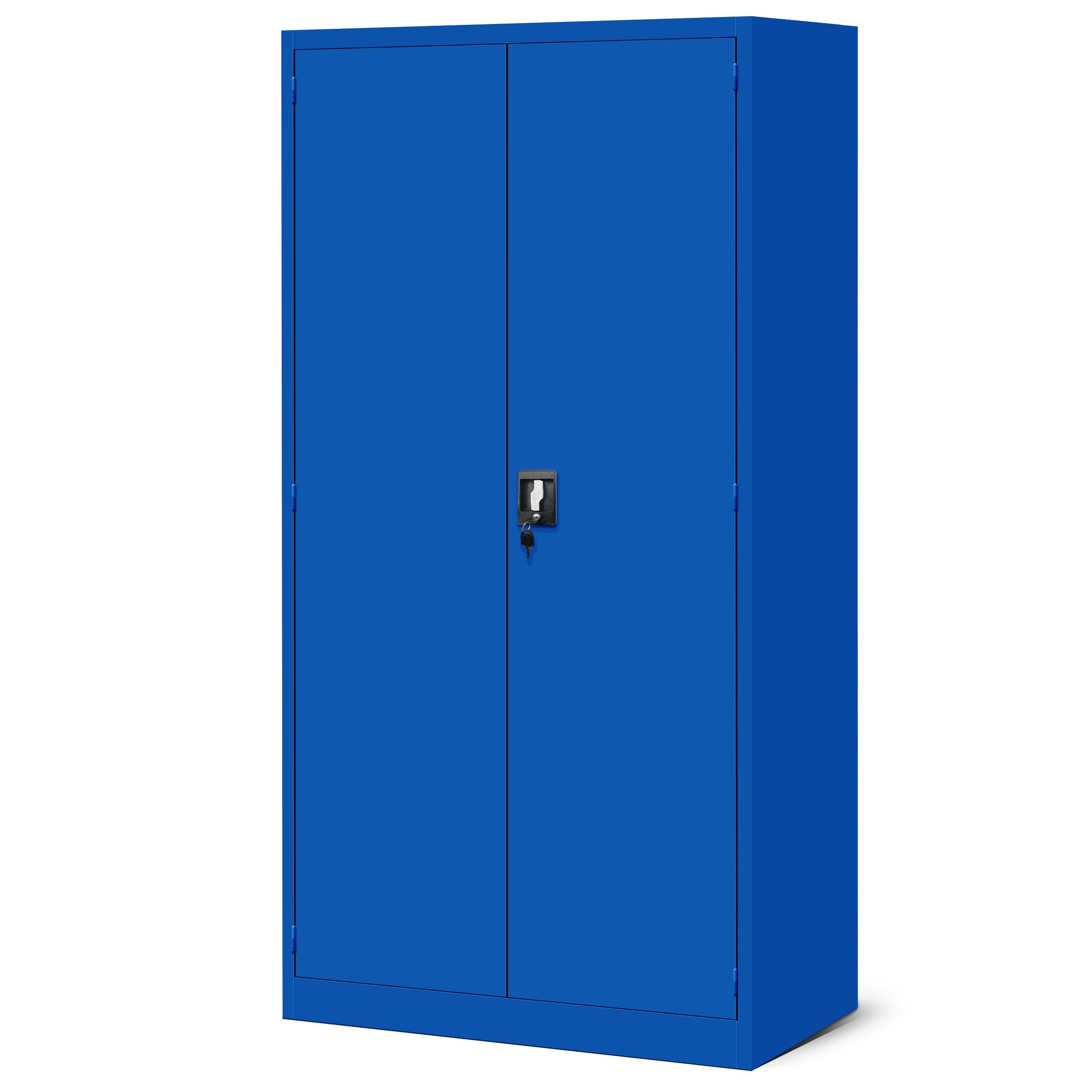 Jan Nowak Werkzeugschrank Metall Werkstattschrank SZYMON 92 cm 3 Böden 2 Schubladen (1,1 mm 185 x 92 x 50 cm Lochabstand 27 mm 120 kg PZH) Werkzeugaufbewahrung abschließbar Lochwand 185 cm hoch PZH