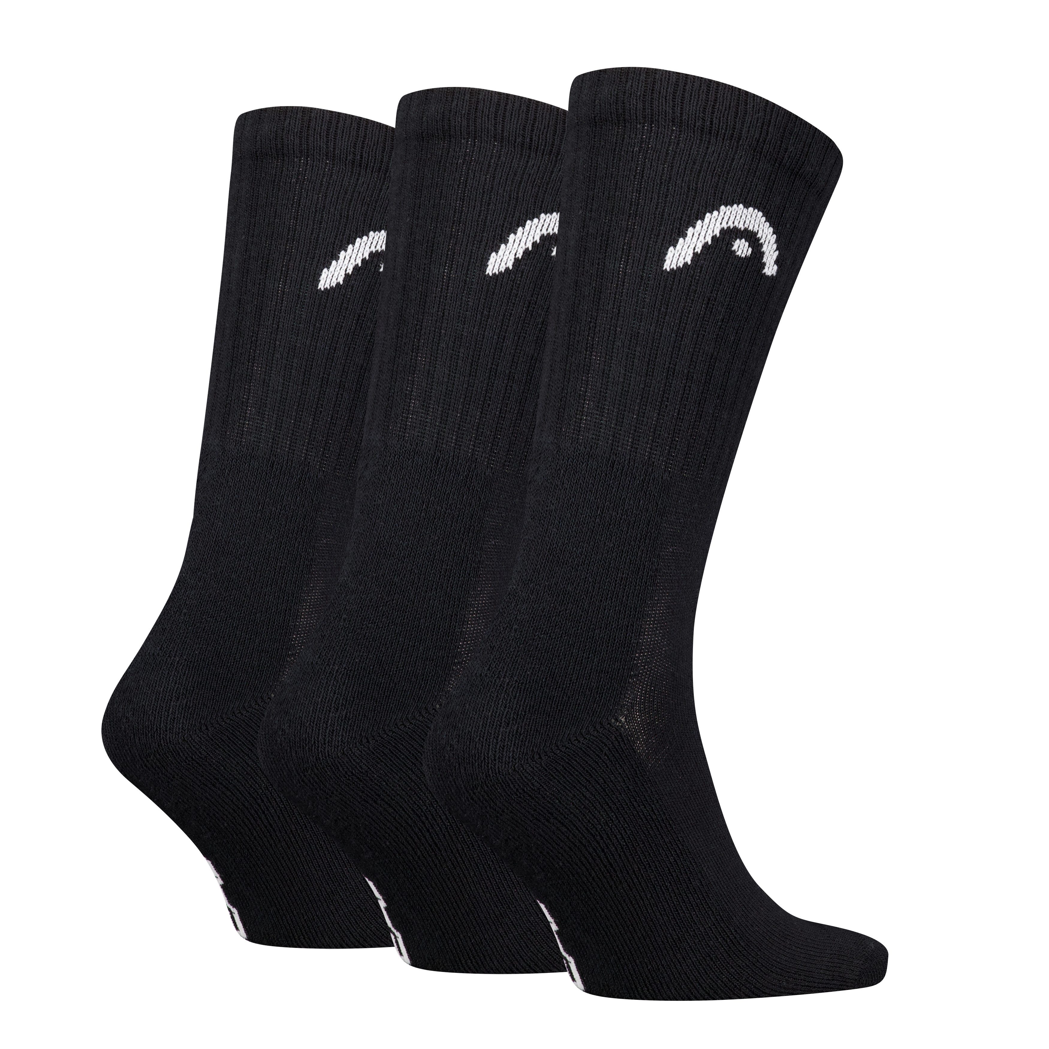 Head Tennissocken HEAD ALL SPORTS TRAINING CREW (3 Paar) mit gepolsterter Sohle für Dämpfung und zusätzlichen Komfort