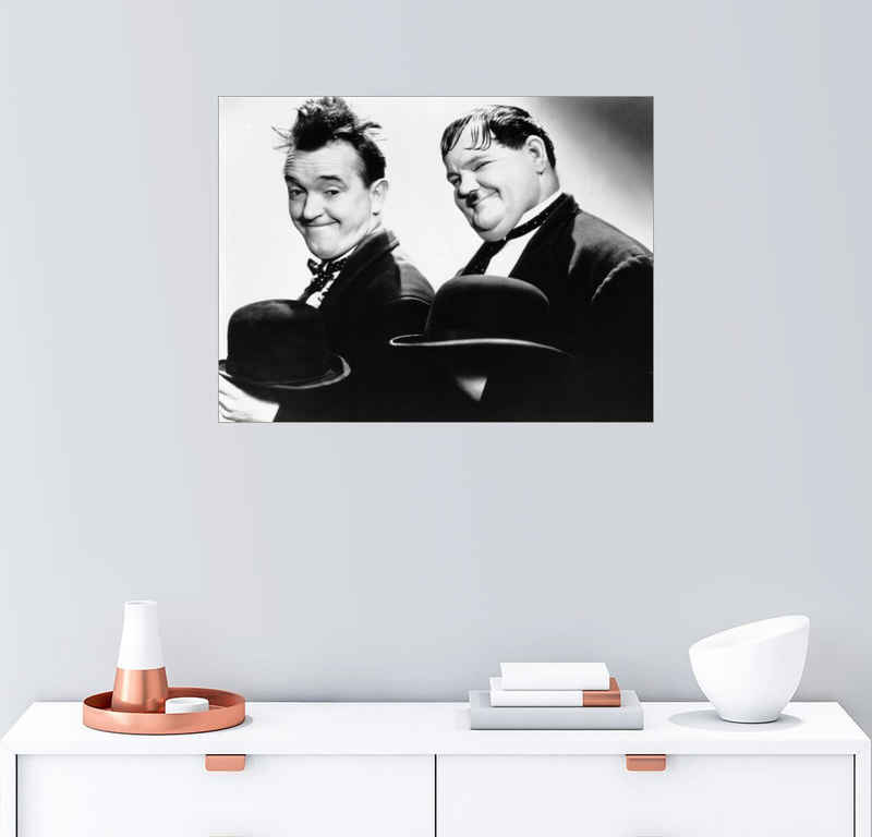 Posterlounge Wandbild, Stan Laurel und Oliver Hardy