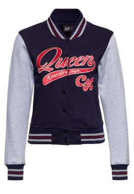 QueenKerosin Sweatjacke Queen CA mit Frontstickerei