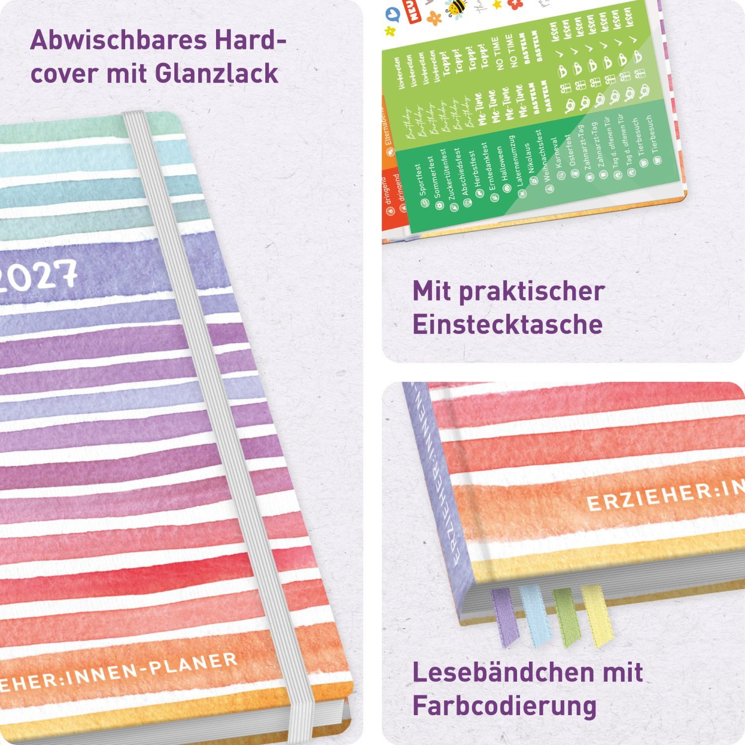 Häfft Lehrerkalender Erzieher-Planer 2026/2027 / A5+ – Bild 2 von 5