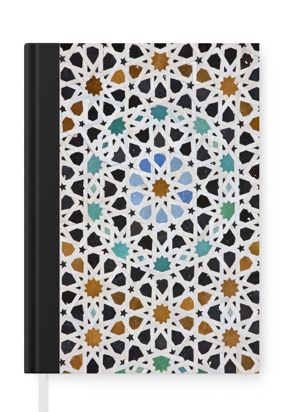 MuchoWow Notizbuch Ein marokkanisches Mosaikdetail, Journal, Merkzettel, Tagebuch, Notizheft, A5, 98 Seiten, Haushaltsbuch