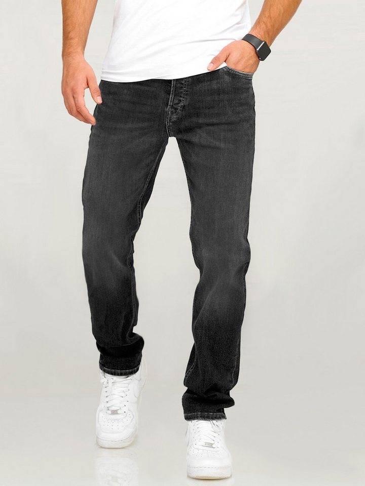 Jack & Jones Comfort-fit-Jeans JJIMIKE JJARIS im Used-Look mit Stretchanteil Herren Mike Jeans Comfort Fit Hose