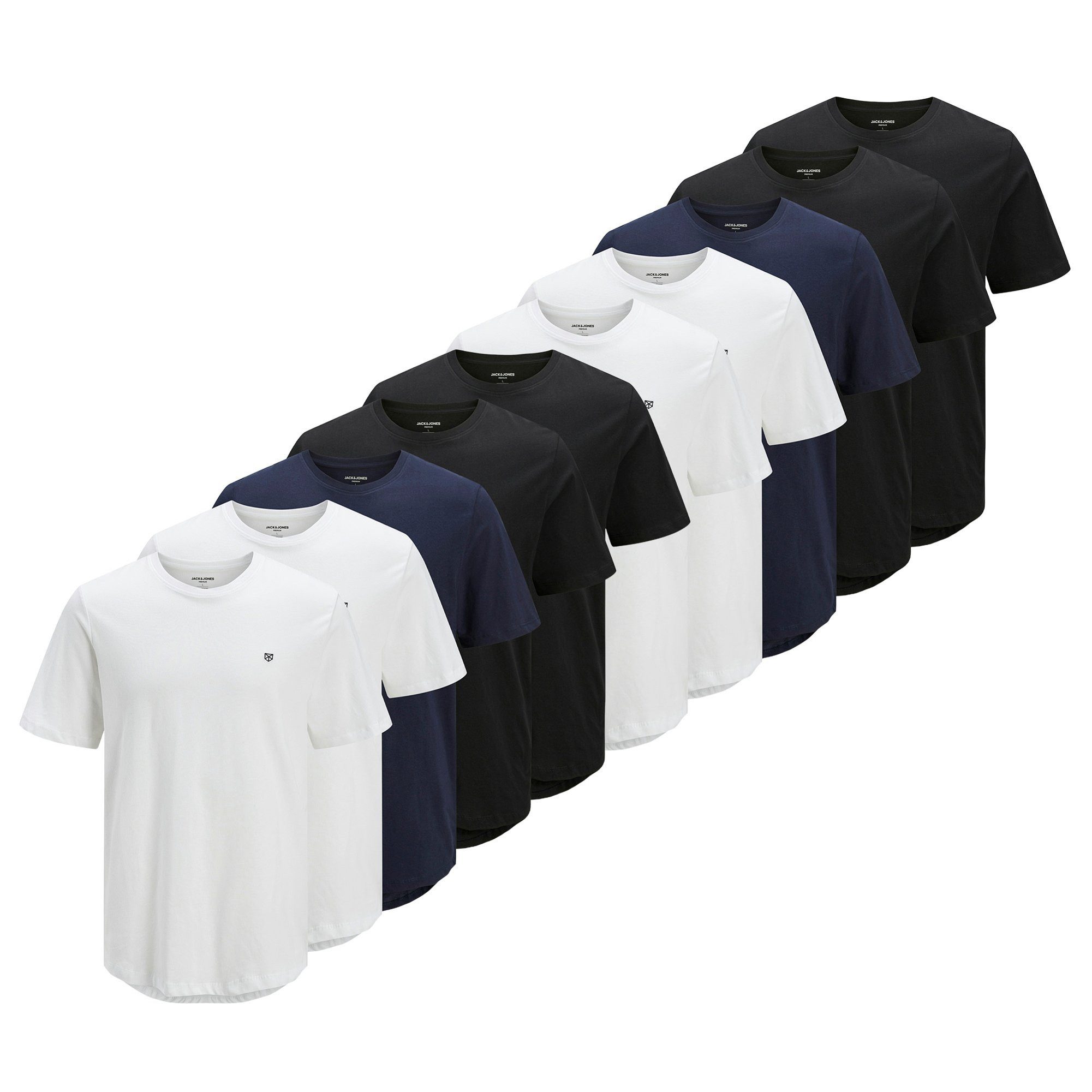 T-Shirt Herren T-Shirt 10er Pack Baumwolle