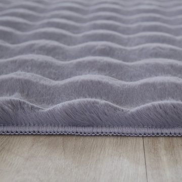 Hochflor-Teppich Kuscheliger Teppich Hochflor, Miovani, Rechteckig, Höhe: 25 mm, Wohnzimmer, Schlafzimmer