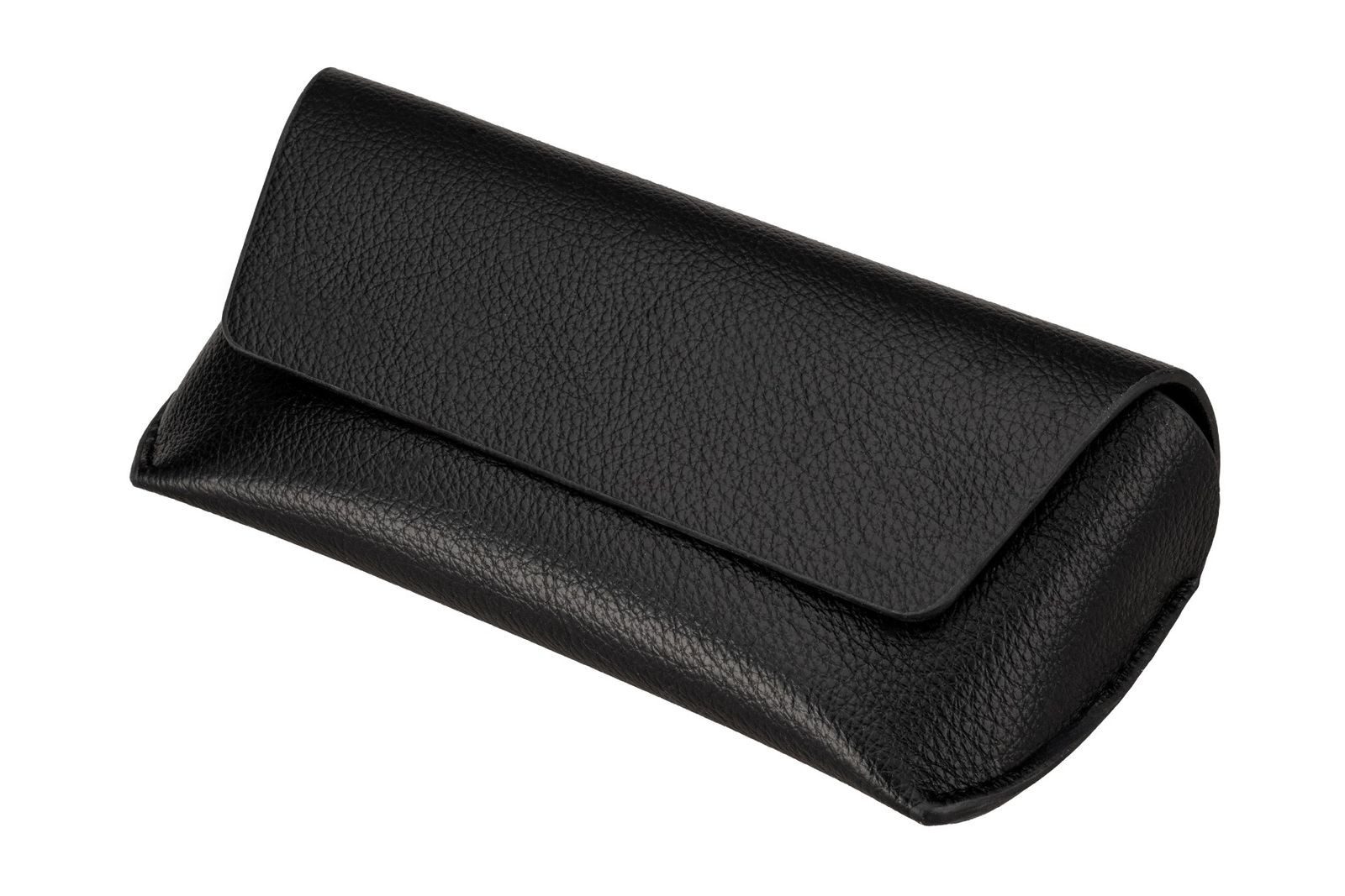styleBREAKER Brillenetui Brillenetui Hardcase Leder Optik