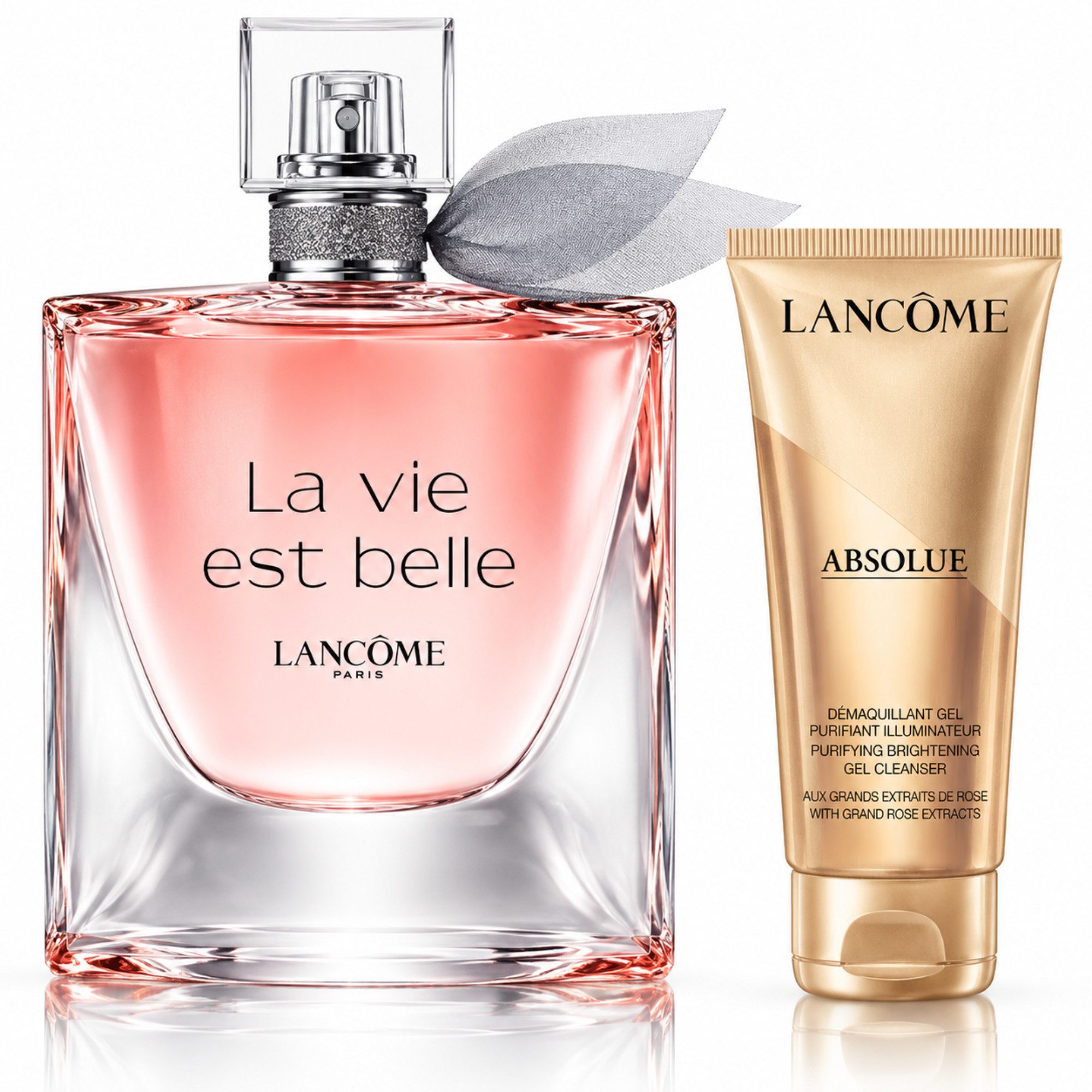 LANCOME Duft-Set La Vie Est Belle EdP 75 ml inkl. Absolue 15 ml, 2-tlg., Premium Beauty-Duo aus Duft & luxuriöser Gesichtsreinigung