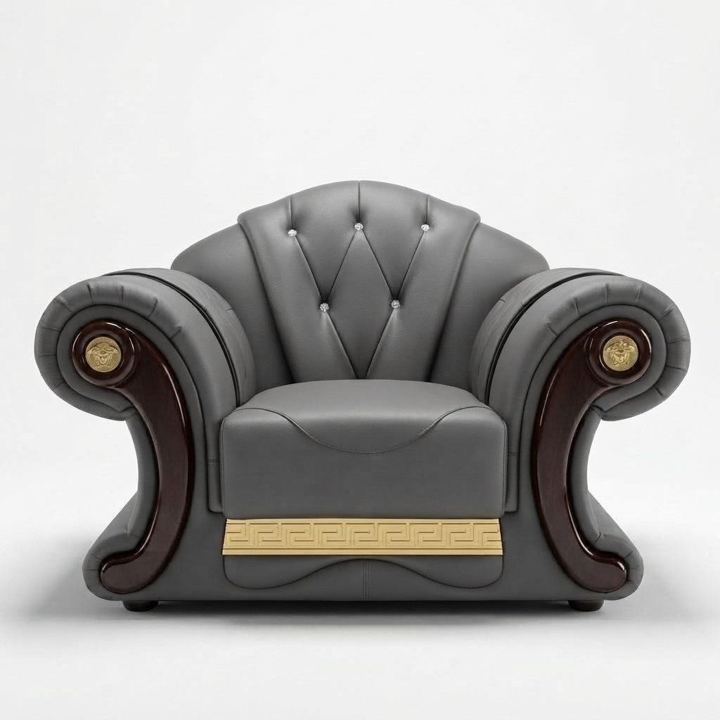 Xlmoebel Chesterfield-Sessel Eleganter Chesterfield Sessel mit edler Polsterung (Sessel), Hergestellt in Europa