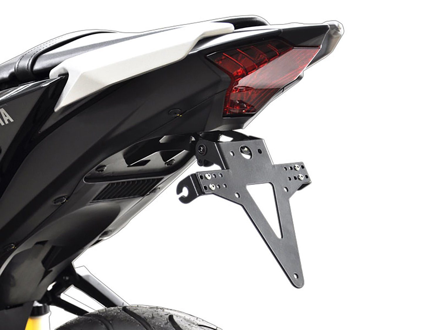 ZIEGER Kennzeichenhalter Classic Kennzeichenhalter für Yamaha YZF-R3 BJ 2015-18 / MT-03 BJ 2016