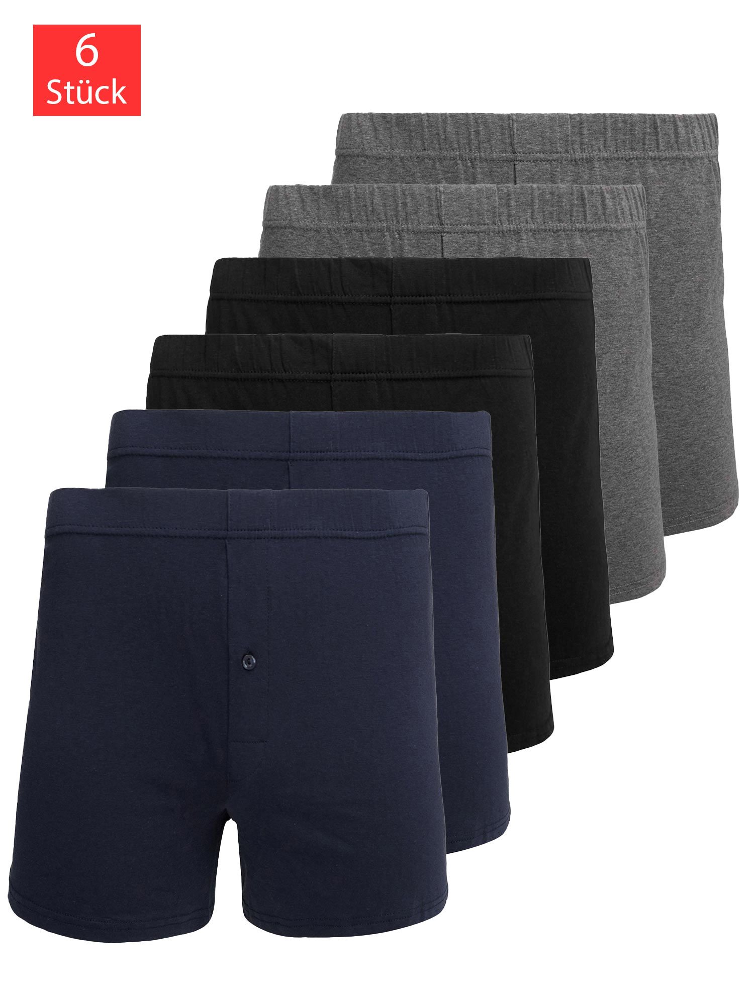 Boxershorts 6er Pack BS1004