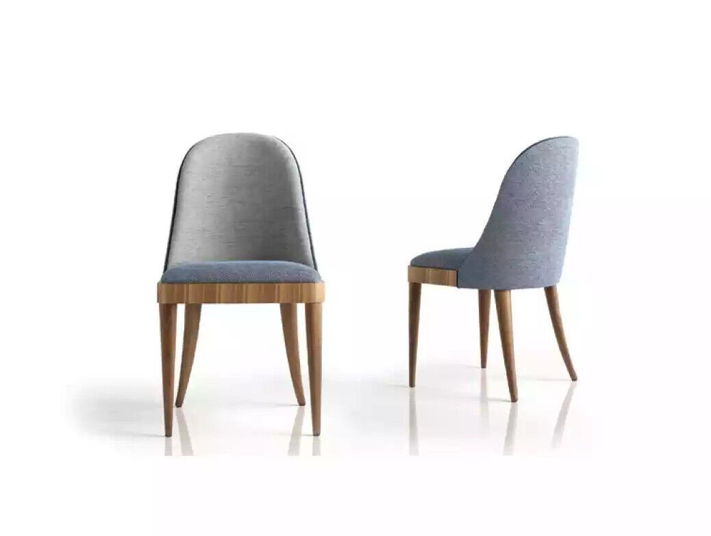 JVmoebel Stuhl Stuhl Esszimmerstühle Modern Küchenstuhl Wohnzimmer neu blau, Made in Italy