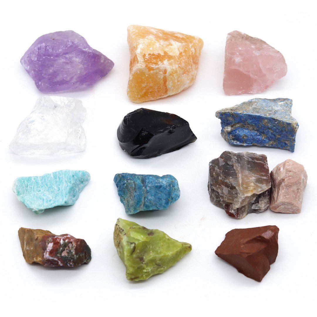 LAVISA Edelstein echte Edelsteine, Kristalle, Wassersteine, Mineralien Natursteine, Edelstein Wasserstein Kristall Naturstein