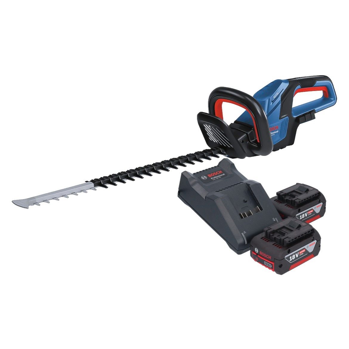 Bosch Professional Akku-Heckenschere GHE 18V-60 Professional Akku Heckenschere 18 V 60 cm Brushless + 2x