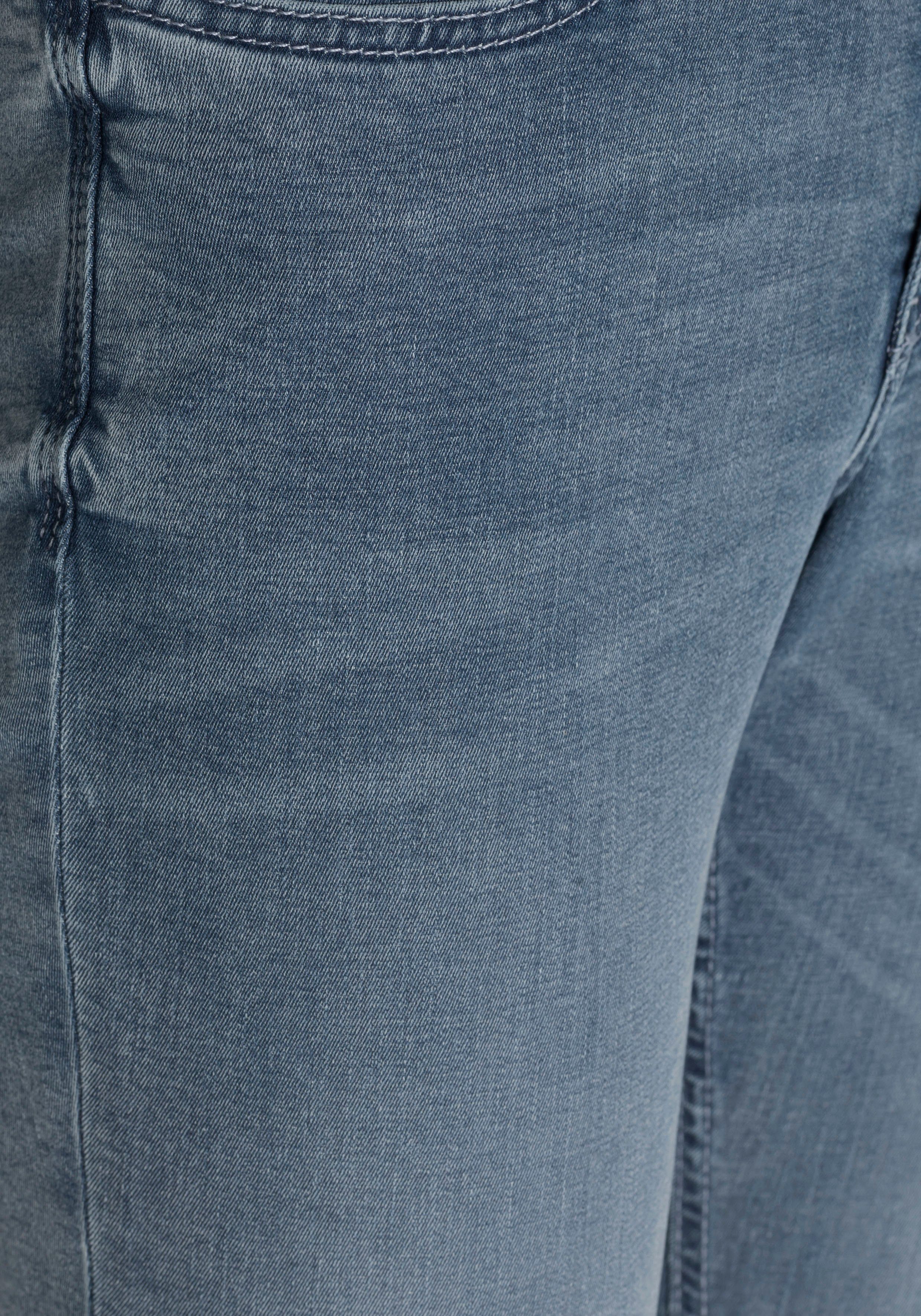 Hiperstretch-Skinny bequem MAC Power-Stretch Tag sitzt random Skinny-fit-Jeans den light blue wash Qualität ganzen