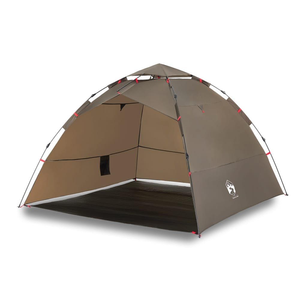 Kuppelzelt Zelt Campingzelt Angelzelt 4 Personen Olivgrün Quick Release