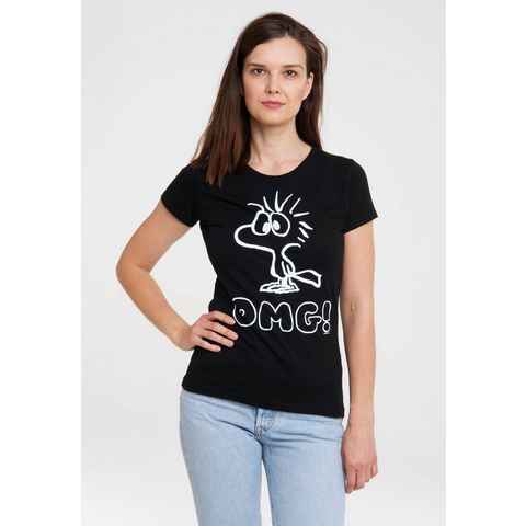 LOGOSHIRT T-Shirt Woodstock mit lizenziertem Originaldesign