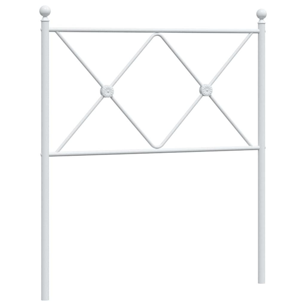 vidaXL Bett Ersatz-Kopfteil Metall Weiß 75 cm (1-tlg)