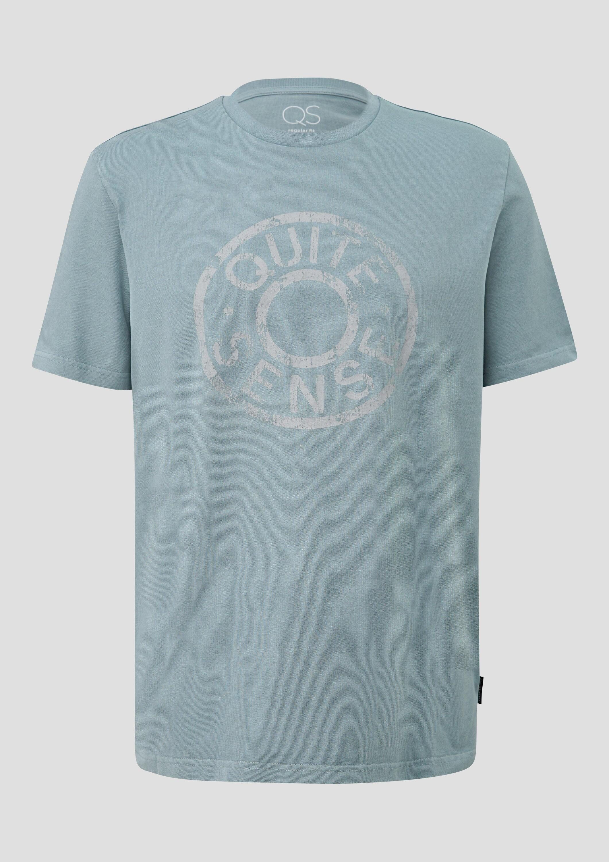 QS Kurzarmshirt T-Shirt T-Shirt mit Frontprint