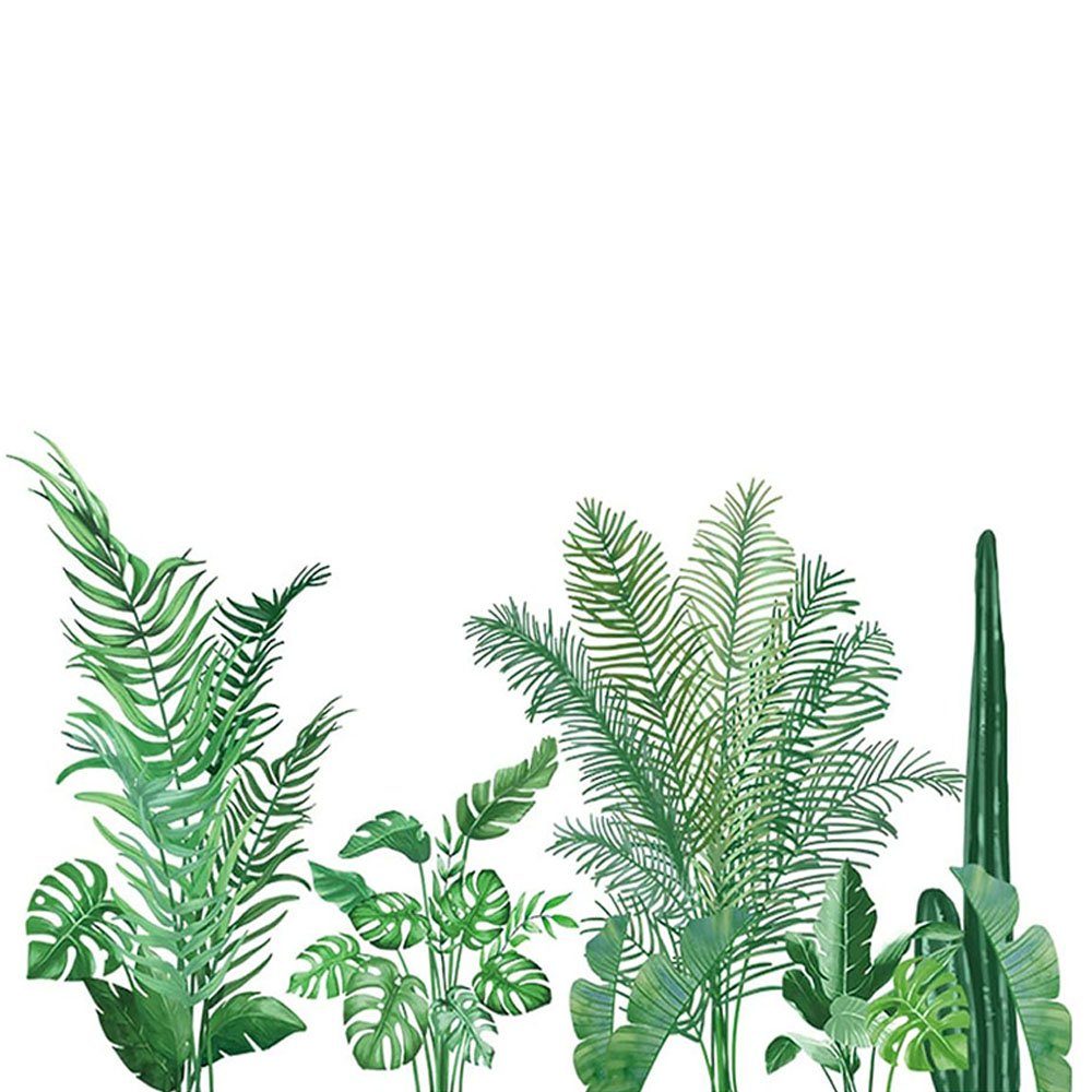 CTGtree Wandtattoo DIY Tropische Pflanzen Wandtattoo Wandaufkleber