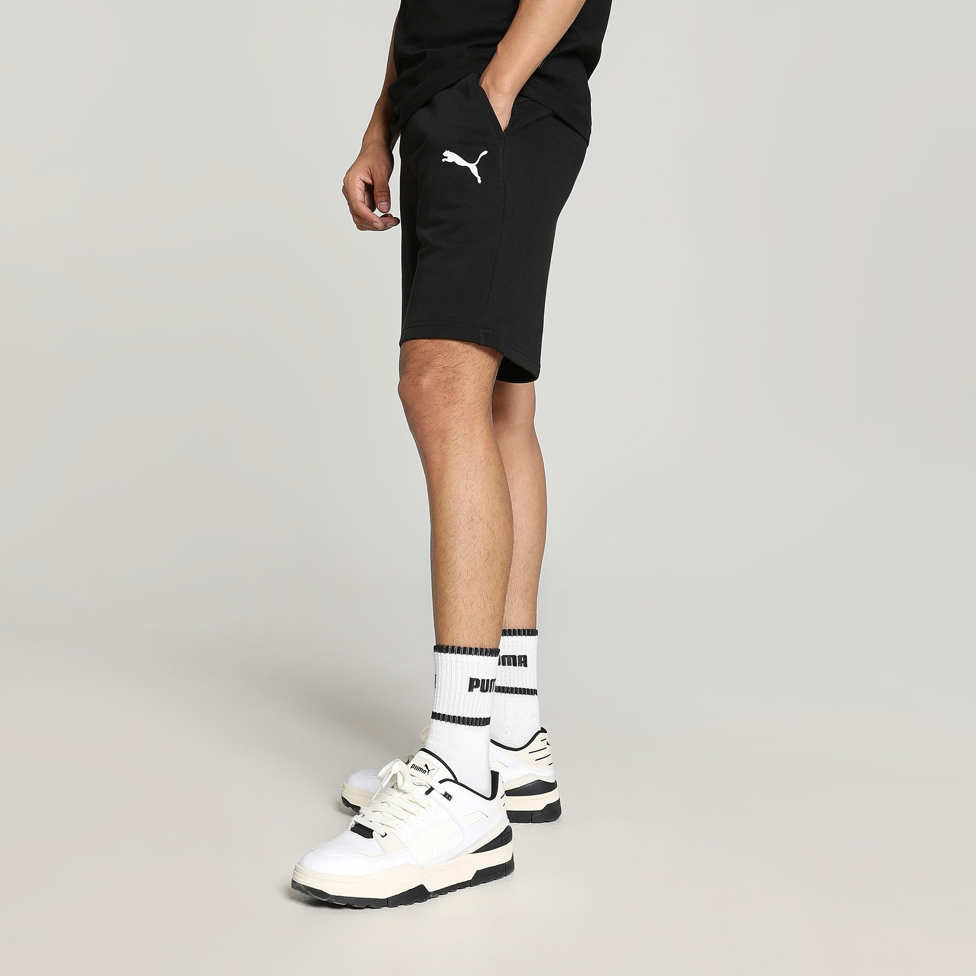PUMA Trainingsshorts TEAMGOAL 23 CASUALS SHORTS mit elastischem Bund, kniefrei, unifarben