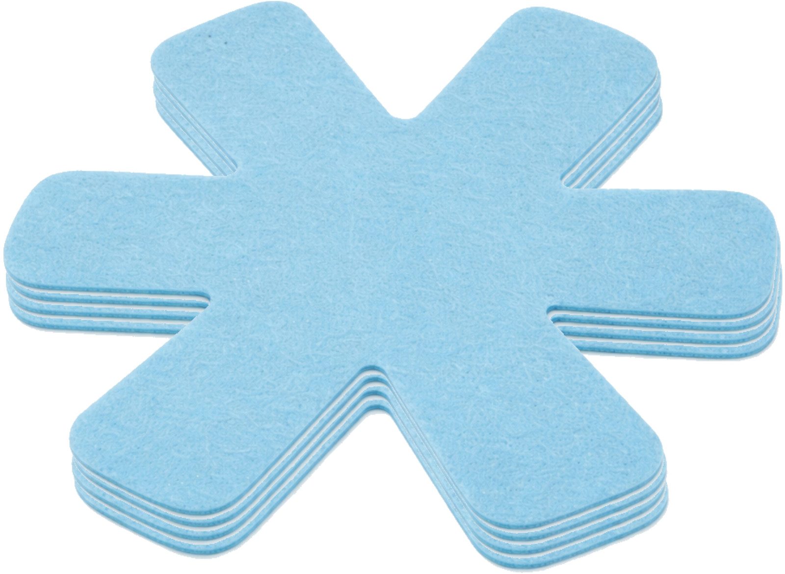 Koopman Pfannenschoner Bunt KLEIN Ø 18cm 10er Set, Set, 10-tlg., Polyester, 3 Farben, 0,2cm Stärke, 6-armig, Ø18cm – Bild 4 von 5