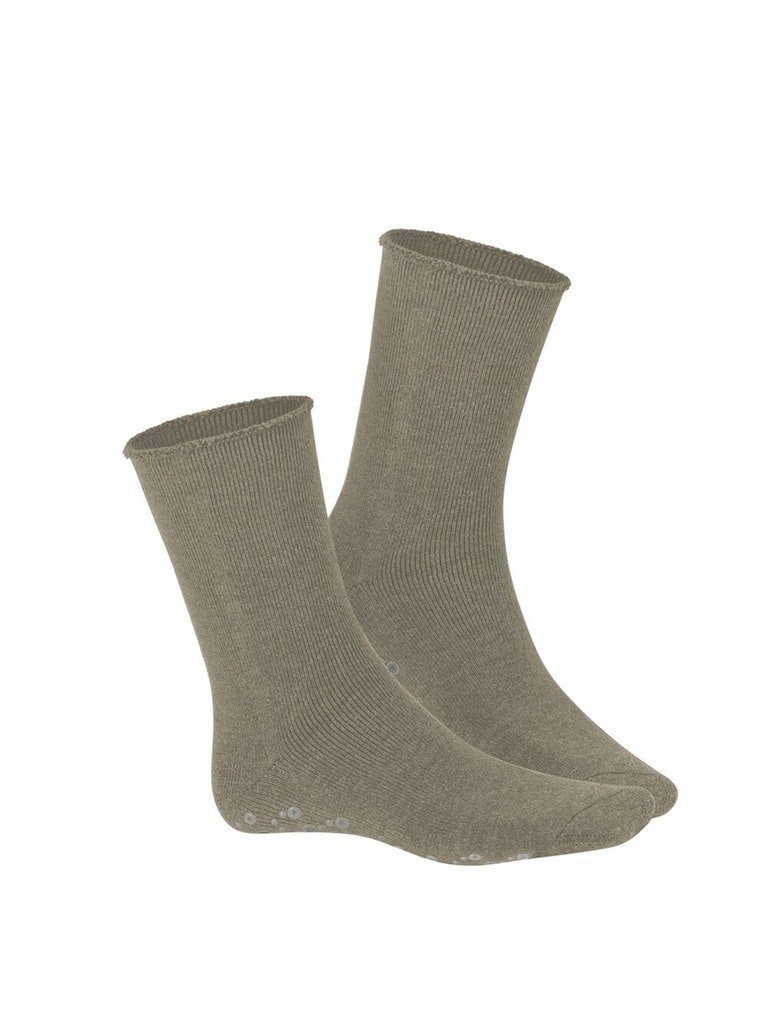 Hudson Komfortsocken HOMEPADS (1-Paar) flauschig und warm Beige