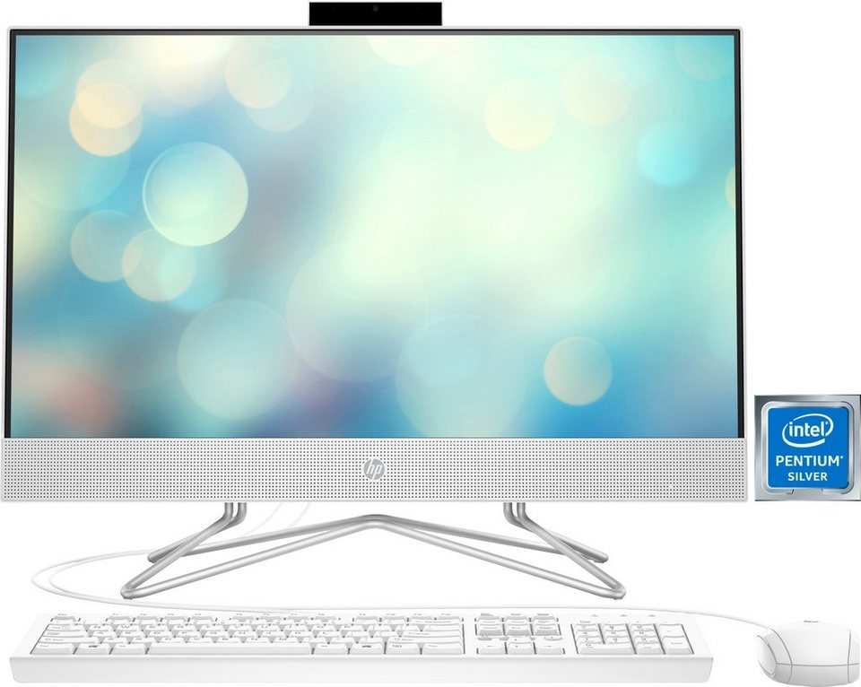 HP 24-df0022ng All-in-One PC (23,8 Zoll, Intel Pentium Silver J5040, UHD  Graphics 605, 8 GB RAM, 512 GB SSD)