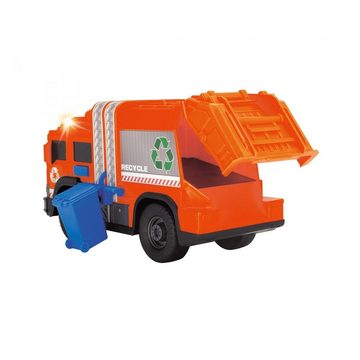 Dickie Toys Spielzeug-Müllwagen Recycle Truck, 30cm großes Müllauto mit Licht und Sound Müllabfuhr Spielzeugauto