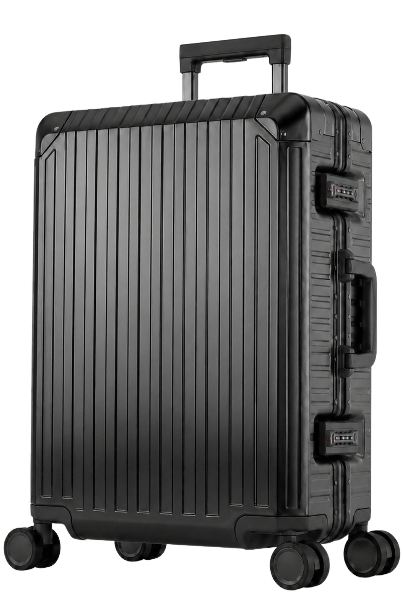 Travelhouse Koffer 100% Aluminium TOKYO M - verschiedene Farben, 4 Rollen, mit stabilem Aluminium-Gehäuse und verstärkten Ecken