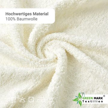 NatureMark Handtücher Handtuch 400gsm 50 X 100 CM (8er-Set), 100% Baumwolle (8-St), 8X Handtücher, 100% Baumwolle, Naturweiß, 50 x 100cm