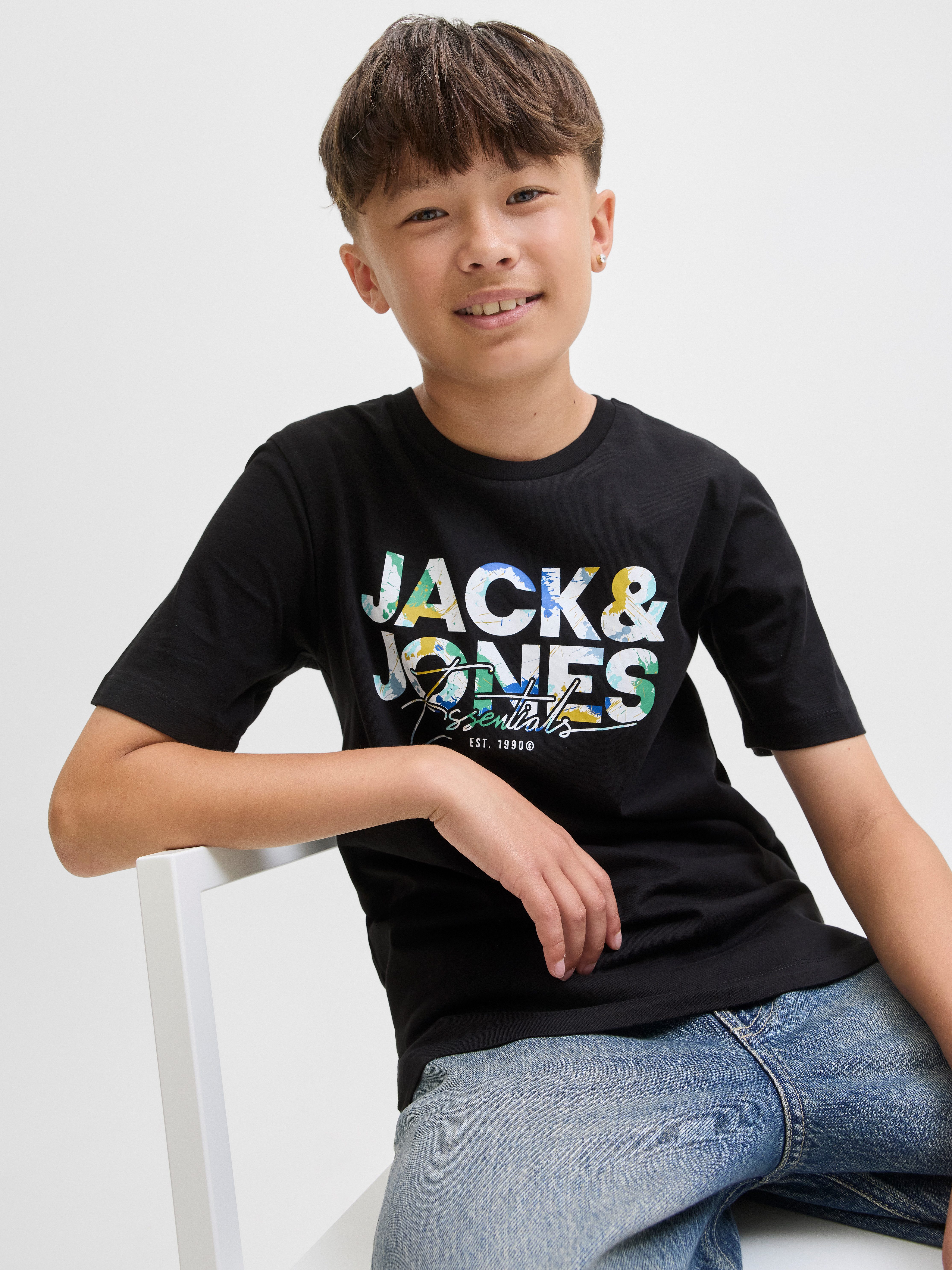 Jack & Jones Junior Rundhalsshirt JJGEPLAS TEE SS CREW NECK JNR Baumwolle, regular fit – Bild 2 von 5