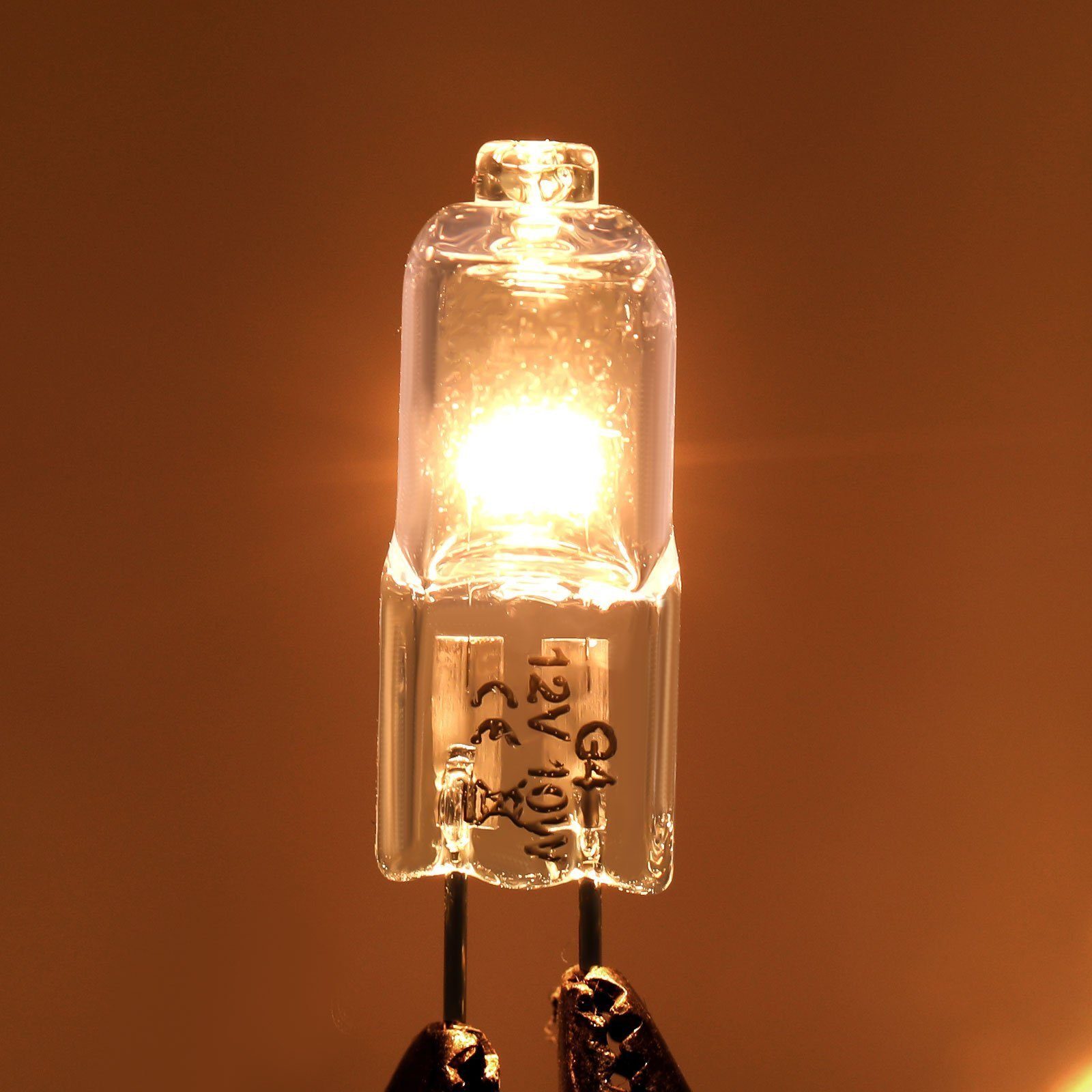 LED 10W Flutlichtstrahler G4 Pack G4 Warmweiß, 12V Stiftsockellampen Glühbirne Dimmbar, iscooter Eco Halogenlampen 10er Halogen, Halogen