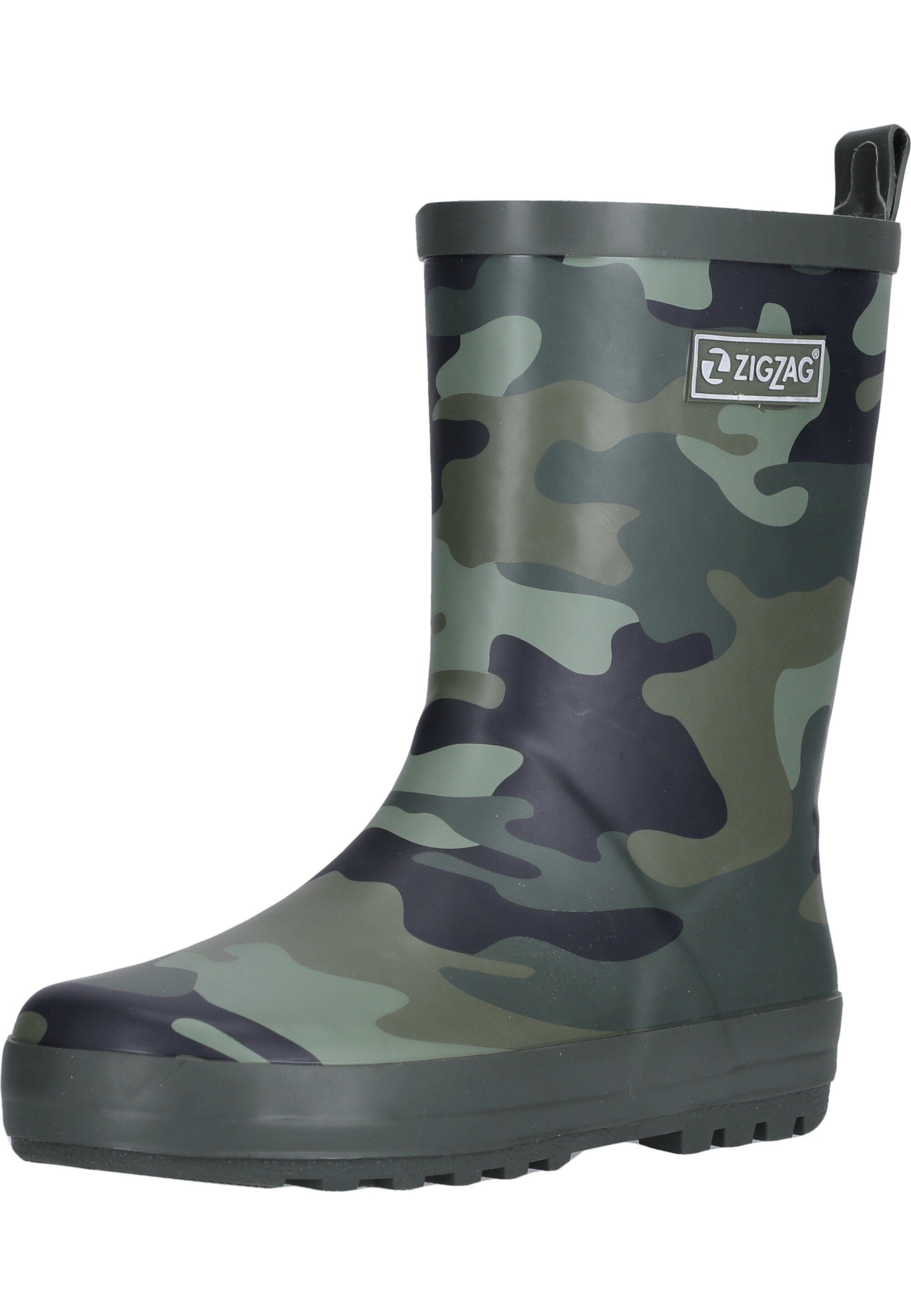 ZIGZAG Gemus mit khaki-schwarz wasserdichter Gummistiefel Eigenschaft